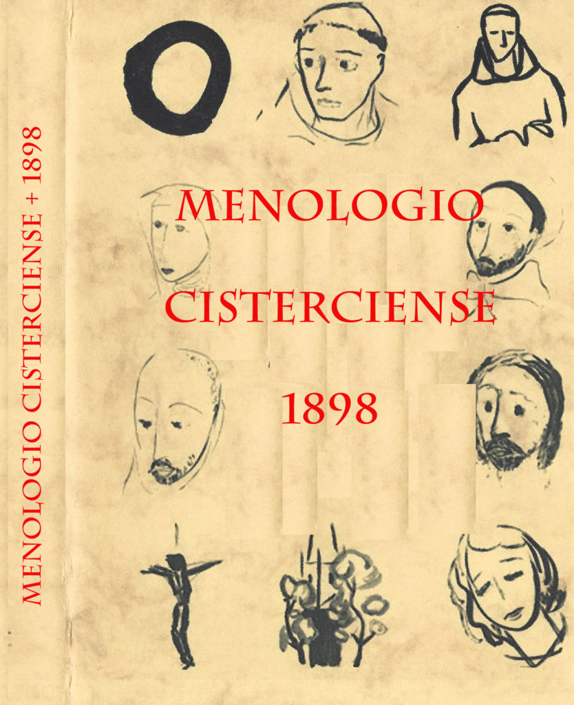 Cubierta menologio cisterciense 1898